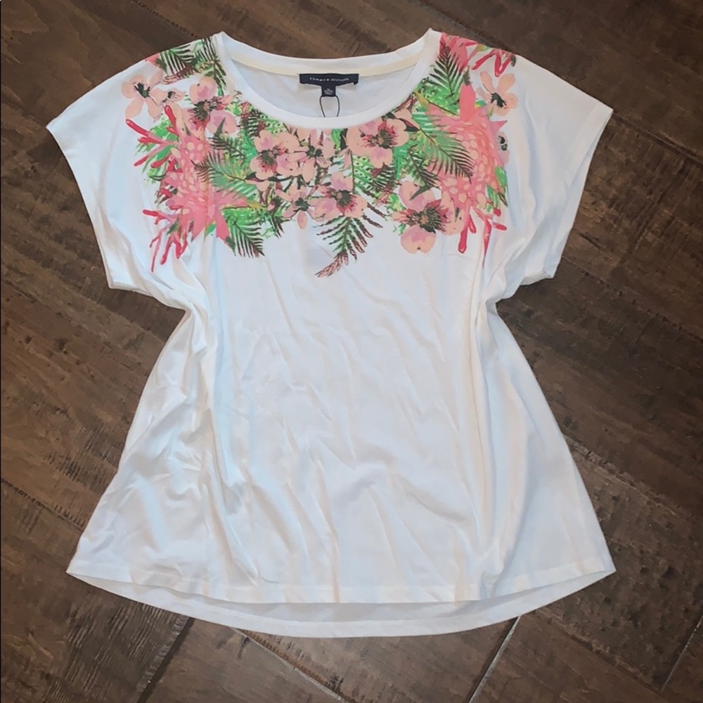NWT! Tommy Hilfiger Women’s Graphic Tropic T Shirt